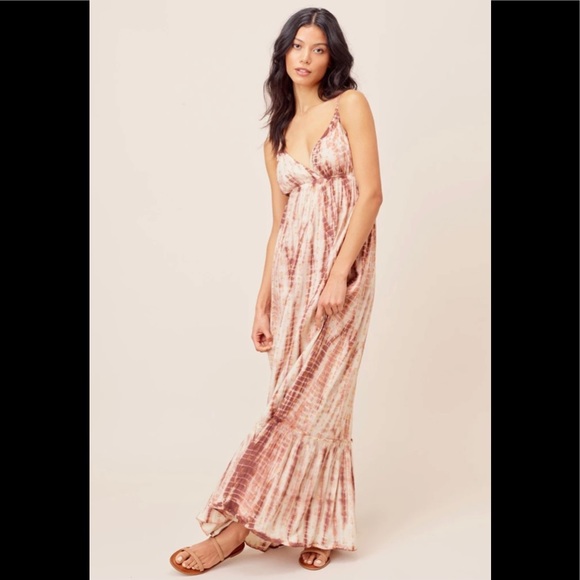 fitted lace wedding dress Nation Lila Tie-Dye Maxi Dress main image 1
